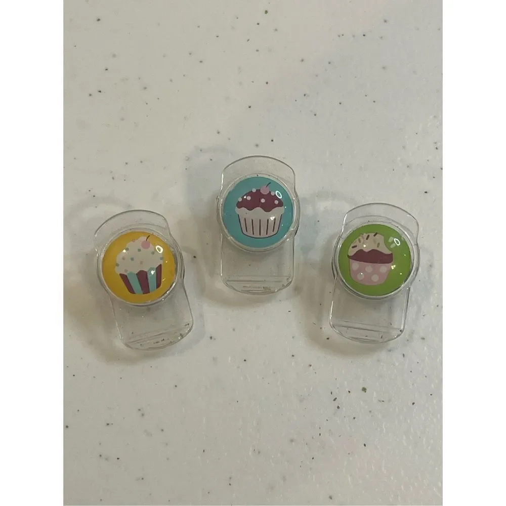 Cupcake cake magnets clips and note holders set of 13